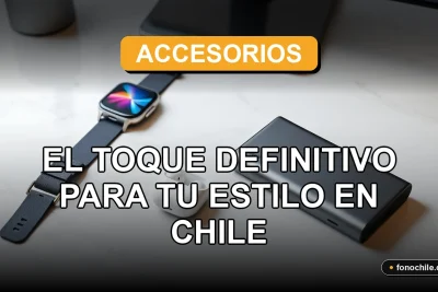Accesorios modernos 2026 para hombre y mujer en un escritorio de diseño minimalista en Santiago, Chile.