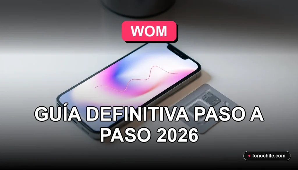 Guía para activar chip de telefonía móvil Wom en Chile, proceso simple y rápido sobre escritorio moderno.