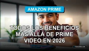 Beneficios de Amazon Prime Chile en 2026: envíos, música, juegos y más.
