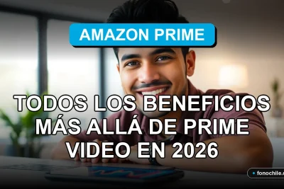 Beneficios de Amazon Prime Chile en 2026: envíos, música, juegos y más.