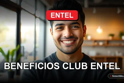 Beneficios Club Entel para clientes, persona sonriente en entorno moderno