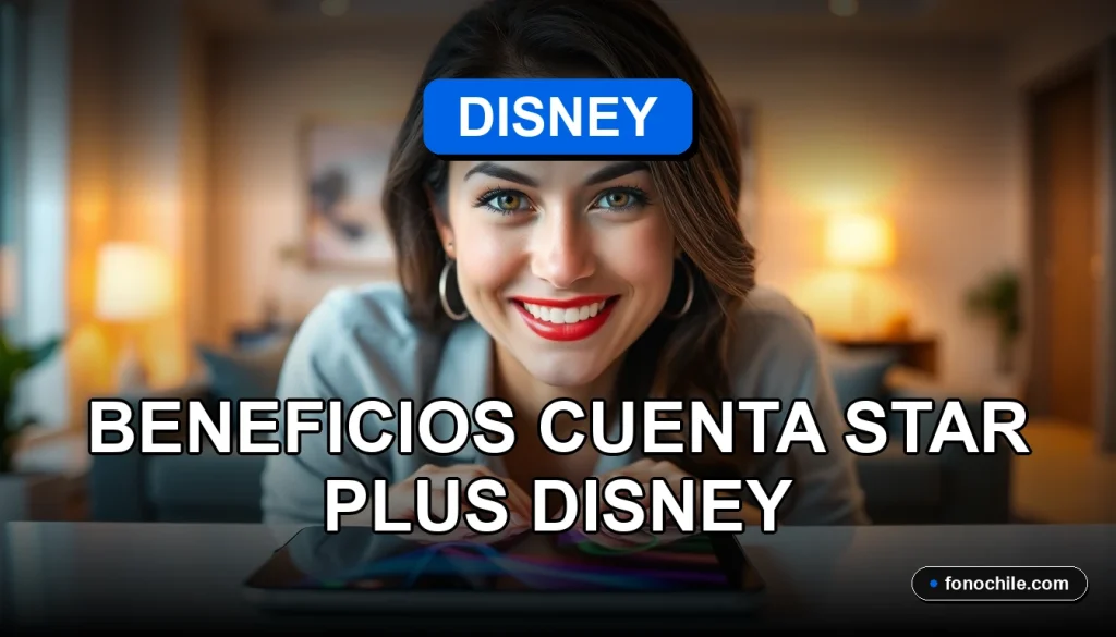 Beneficios de la cuenta Star Plus Disney en Chile: suscripción streaming con series y películas exclusivas.