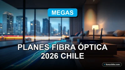 Calculadora de planes de fibra óptica 2026 en Chile comparando velocidad y precio