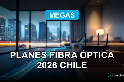 Calculadora de planes de fibra óptica 2026 en Chile comparando velocidad y precio