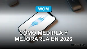 Medición y mejora de la señal de internet móvil WOM en Chile usando herramientas digitales en un teléfono inteligente.