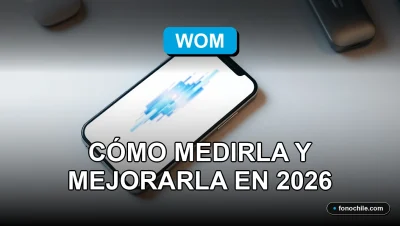 Medición y mejora de la señal de internet móvil WOM en Chile usando herramientas digitales en un teléfono inteligente.