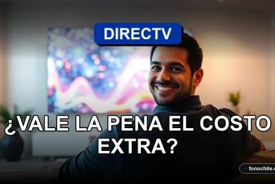 Hombre hispano sonriente viendo televisión DIRECTV Prepago en su sala moderna.