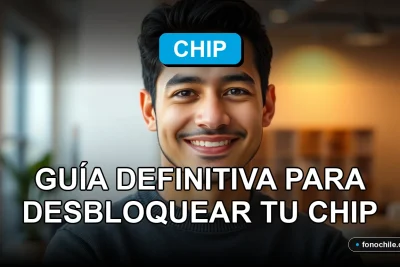 Hombre hispano sonriente con fondo desenfocado, concepto de servicio al cliente y soporte técnico para celulares en Chile.