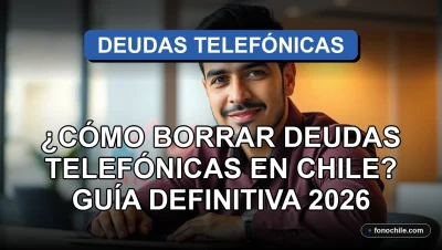 Hombre hispano revisando gráficos abstractos en una laptop sobre manejo de deudas telefónicas en Chile
