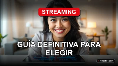 Comparación de planes de streaming en Chile 2026 en una tablet moderna sobre un escritorio de madera.