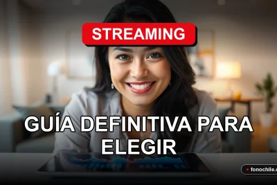 Comparación de planes de streaming en Chile 2026 en una tablet moderna sobre un escritorio de madera.
