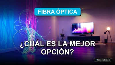Comparativa de servicios de fibra óptica en Chile para el año 2026, mostrando velocidad y confiabilidad.