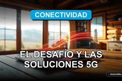 Soluciones de conectividad 5G para zonas rurales de Chile mostrando un mapa digital de cobertura en una tableta moderna.