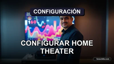 Configuración profesional de sistema de cine en casa en sala de estar moderna