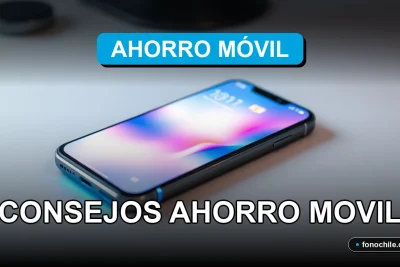 Consejos para ahorrar en tu plan de telefonía móvil en Chile, mostrando un teléfono inteligente moderno.