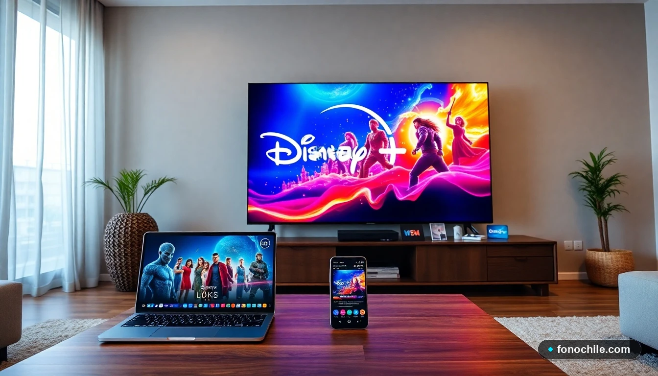 Configuración ideal para streaming 4K en un hogar chileno con Smart TV, laptop y smartphone