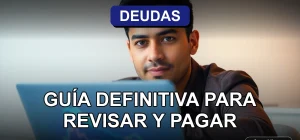 Hombre revisando su historial financiero y consultando deudas en línea en Chile de manera segura y confidencial.