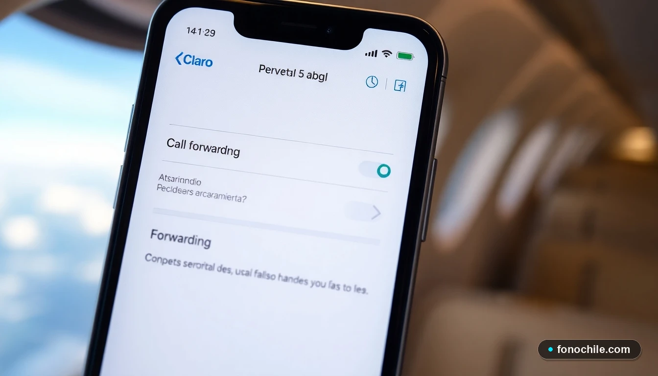 Configuración del desvío de llamadas en un smartphone Claro para viajeros