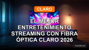 Claro Fibra Óptica 2026, el mejor entretenimiento streaming en alta definición en un hogar moderno.