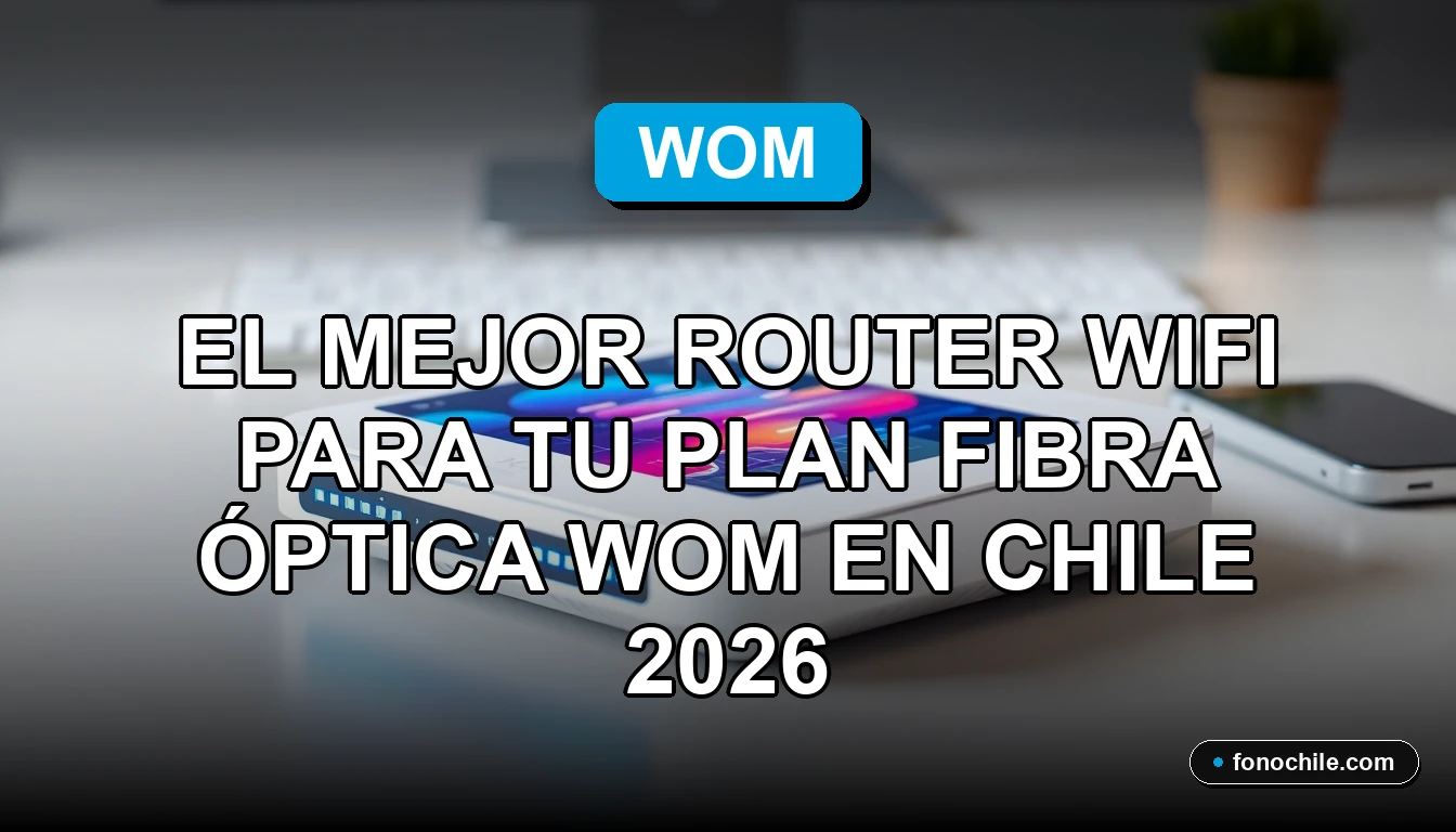 Router WiFi para Fibra Óptica WOM 2026 - FonoChile