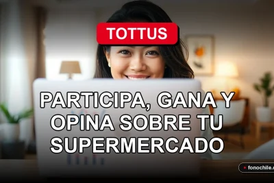 Mujer participando en la encuesta de satisfacción Tottus 2026 desde su computador portátil en casa.