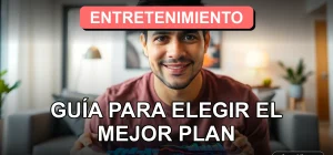 Familia chilena eligiendo plan de entretenimiento en casa para el año 2026, viendo opciones en una tablet.