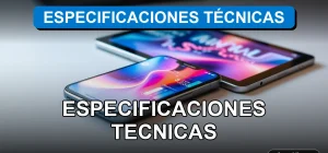 Especificaciones técnicas de productos tecnológicos modernos sobre un escritorio minimalista