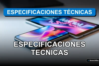 Especificaciones técnicas de productos tecnológicos modernos sobre un escritorio minimalista