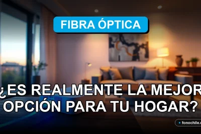 Fibra óptica de alta velocidad en un hogar moderno en Chile, conexión a internet del futuro para 2026.