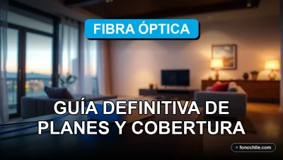 Guía definitiva de planes y cobertura de fibra óptica en Chile para el año 2026, mostrando tecnología de conexión de alta velocidad.