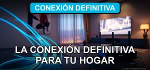 Fibra óptica de alta velocidad instalada en un hogar moderno en Chile, mostrando cables luminosos y un router con luces LED, representando la conexión a internet del futuro para 2026.