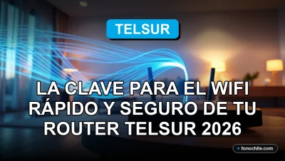 Fibra óptica Telsur 2026 conectando router WiFi moderno en hogar chileno.