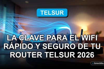 Fibra óptica Telsur 2026 conectando router WiFi moderno en hogar chileno.