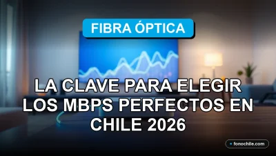 Fibra óptica moderna iluminada en un entorno de sala de estar en Chile, representando velocidad de internet y conectividad para el año 2026.