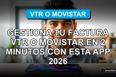 Aplicación móvil para gestionar facturas de VTR y Movistar en Chile de forma rápida y segura.