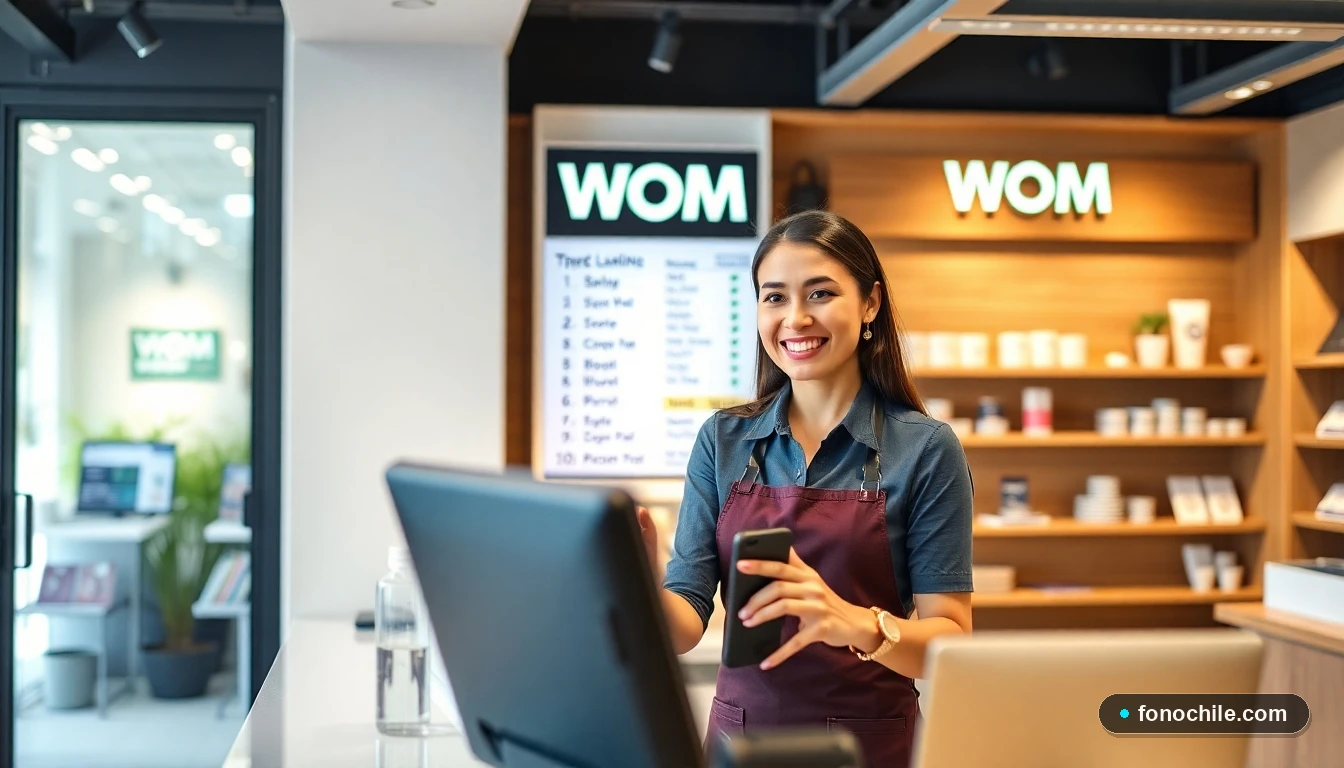 Horario de atención en sucursal WOM Chile, asesoría al cliente