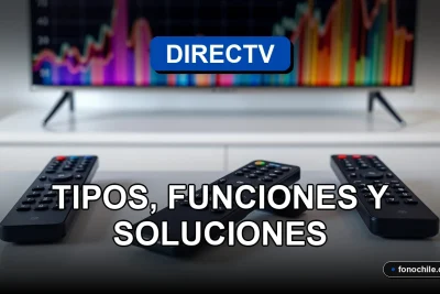 Guía completa de los controles remotos DIRECTV 2026, mostrando sus diferentes tipos y funciones sobre una mesa moderna.
