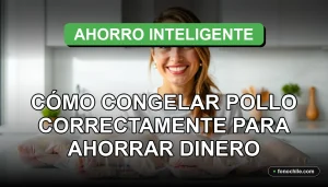 Guía práctica para congelar pollo correctamente y ahorrar dinero en el supermercado, técnicas de almacenamiento de alimentos.