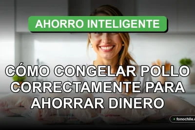 Guía práctica para congelar pollo correctamente y ahorrar dinero en el supermercado, técnicas de almacenamiento de alimentos.
