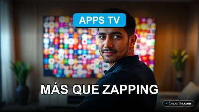 Guía definitiva de aplicaciones para televisores inteligentes en Chile, mostrando una interfaz moderna y colorida en la pantalla.