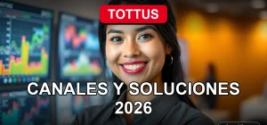 Guía de atención al cliente Tottus 2026, mujer sonriente en un centro de servicio moderno