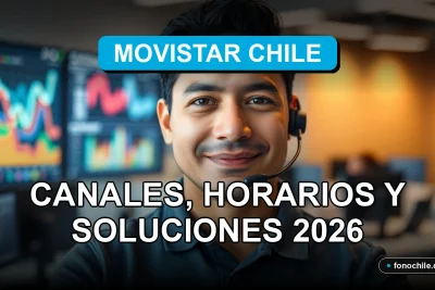 Guía de soporte técnico de Movistar Chile 2026: canales de atención y horarios de servicio al cliente.
