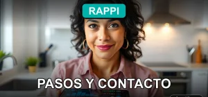 Guía paso a paso para solicitar un reembolso en la aplicación Rappi en Chile, mostrando un teléfono inteligente.