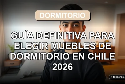 Guía para elegir muebles de dormitorio modernos en Chile, mostrando un dormitorio minimalista y acogedor.