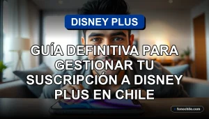 Guía para gestionar la suscripción de Disney Plus en Chile desde un teléfono móvil.
