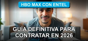 Persona suscribiéndose a HBO Max con su proveedor de telecomunicaciones Entel en Chile