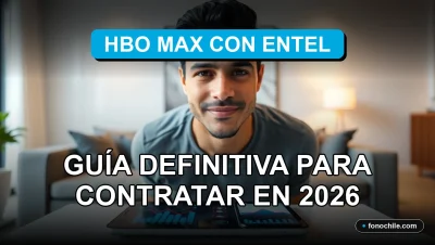 Persona suscribiéndose a HBO Max con su proveedor de telecomunicaciones Entel en Chile