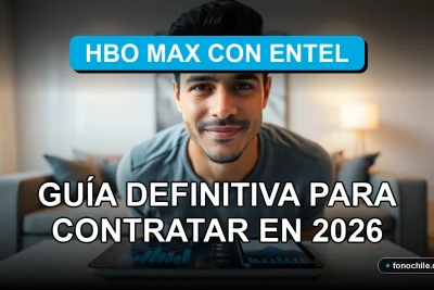 Persona suscribiéndose a HBO Max con su proveedor de telecomunicaciones Entel en Chile