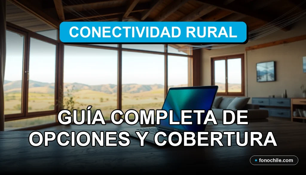 Guía de internet rural en Chile 2026 mostrando opciones de cobertura y tecnología para zonas alejadas.