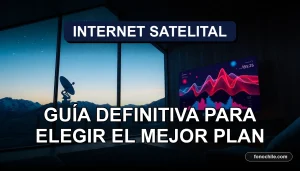 Comparativa de planes de internet satelital en Chile para el año 2026, mostrando cobertura nacional.